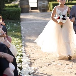 Flower girl dress tulle